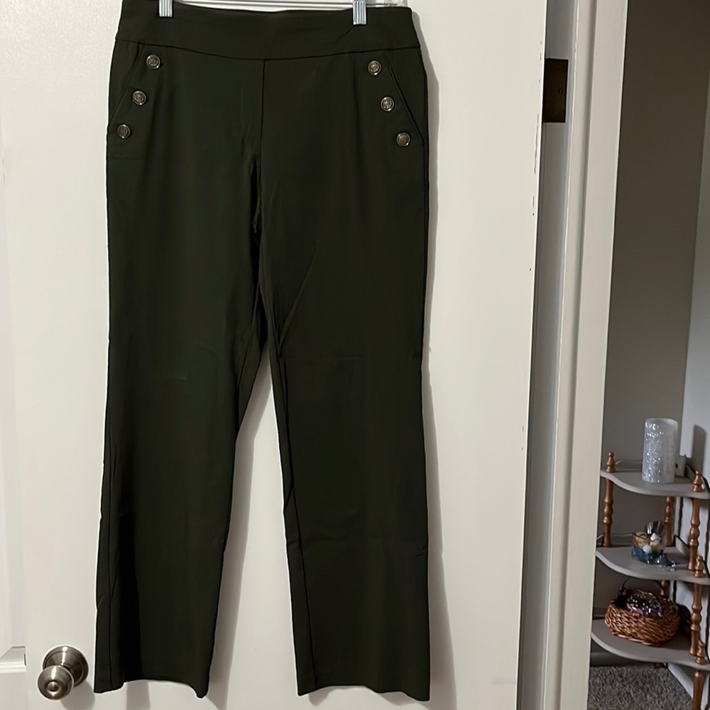 Rob & Ali pull on dress pants.  Size 8. Color: olive
